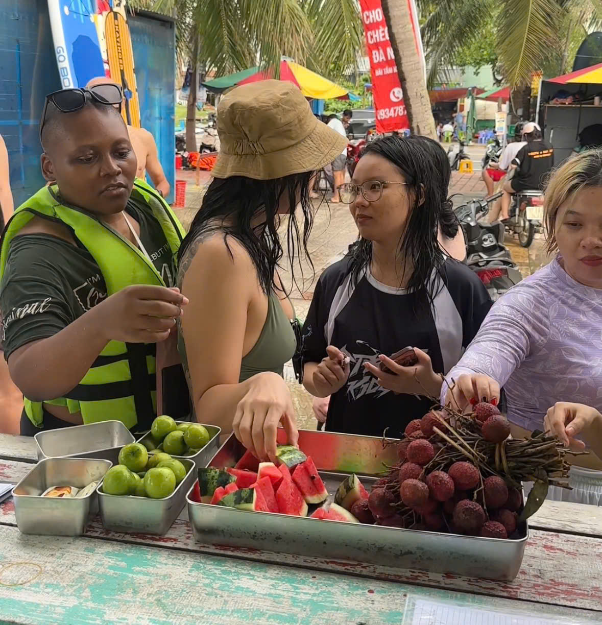 Quầy giữ đồ vị trí đẹp